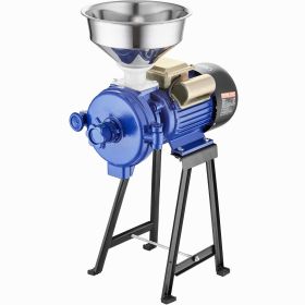 Electric Grain Mill Grinder, 3000W Spice Grinders, Commercial Corn Mill with Funnel, Thickness Adjustable Powder Machine